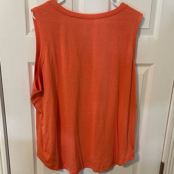 Vibrant Orange Women's Muscle Tee 3X - Picture 2 of 4